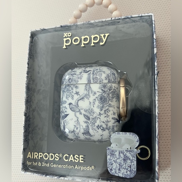 Blue Floral AirPods Case - Picture 1 of 13